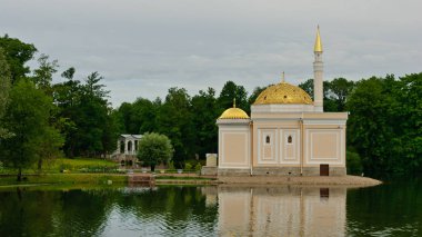 Pushkin, Rusya - 23 Haziran 2010: Türk Hamamı pavilion