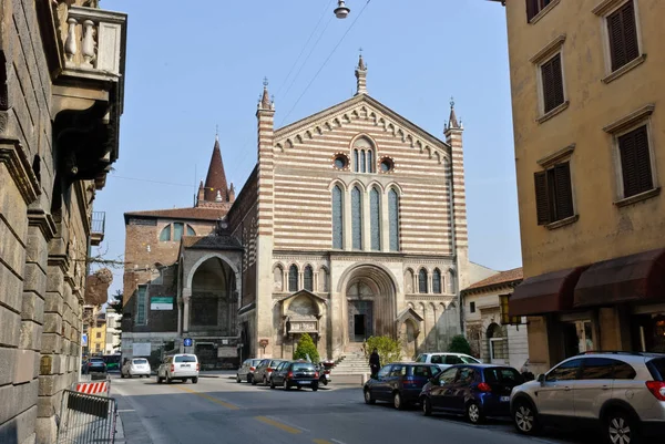 Verona Itália Março 2011 Igreja San Fermo Maggiore — Fotografia de Stock