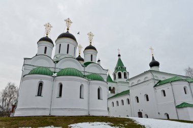 Murom, Rusya - 4 Ocak 2018: Katedral Transfiguration