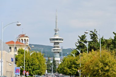 Thessaloniki, Yunanistan-Eylül 8, 2015: TV Kulesi