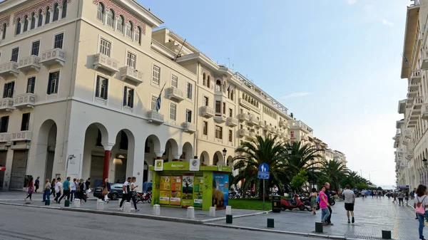 Thessaloniki Grekland September 2015 Aristotle Street — Stockfoto