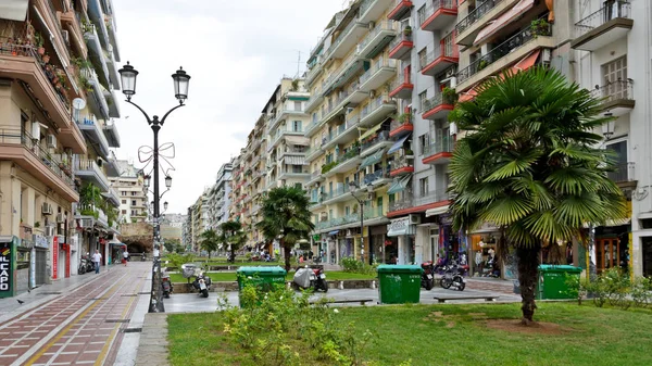 Thessaloniki Grekland September 2015 Street Ippodromiou — Stockfoto