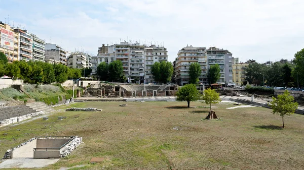 Thessaloniki Grekland September 2015 Romerska Agora Thessaloniki — Stockfoto