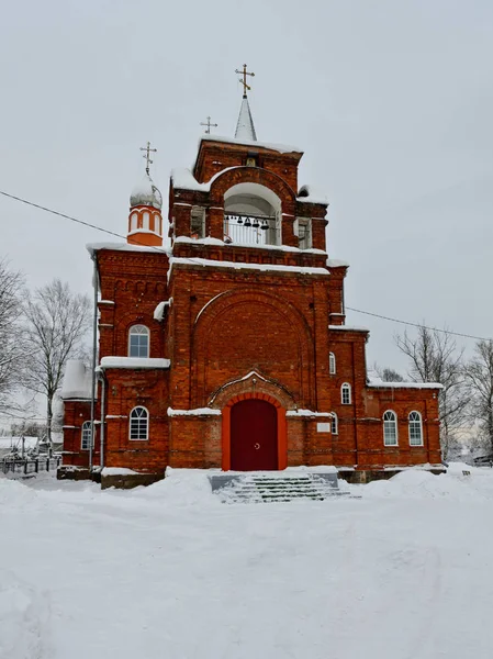 Tsjoedovo Rusland Februari 2019 Kerk Van Icoon Van Onze Lieve — Stockfoto