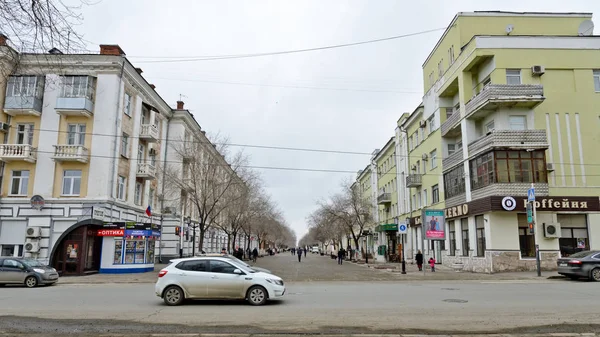 Orenburg Russia March 2019 Soviet Street — Stock Photo, Image