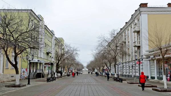 Orenburg Rusia Marzo 2019 Calle Soviética — Foto de Stock