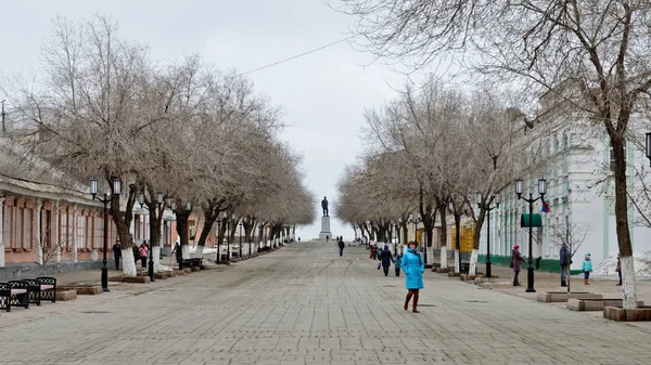 Оренбург Россия Марта 2019 Советская Улица — стоковое фото