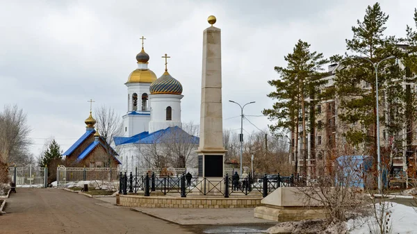 Orenburg Russia March 2019 Church Presentation Blessed Virgin — Stock Photo, Image