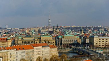 Prag, Çek Cumhuriyeti-Mart 9, 2010: şehir manzarası