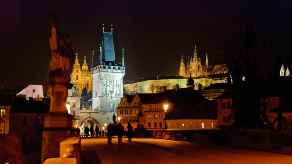 Prague Czech Republic March 2010 Charles Bridge — Stock Photo, Image