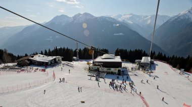 Pinzolo, Italy - March 13, 2013: Valley Pinzolo