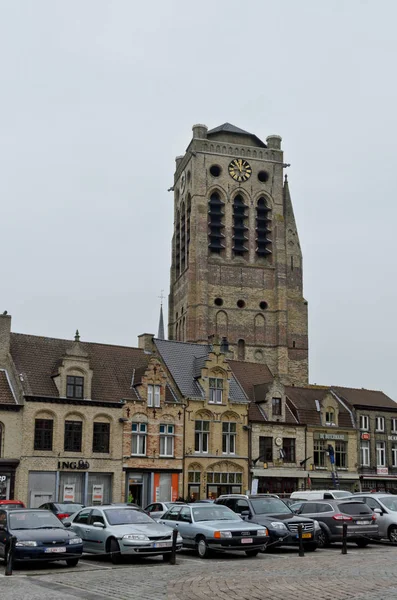 Veurne Belçika Eylül 2014 Aziz Nikolaos Kilisesi — Stok fotoğraf