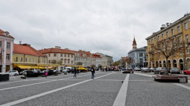 Vilnius, Litvanya - 3 Mayıs 2013: Belediye Meydanı