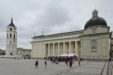 Vilnius, Litvanya - 3 Mayıs 2013: St. Stanislav Katedrali