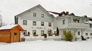 Eitting, Almanya - 15 Şubat 2012: Alter Wirt hotel