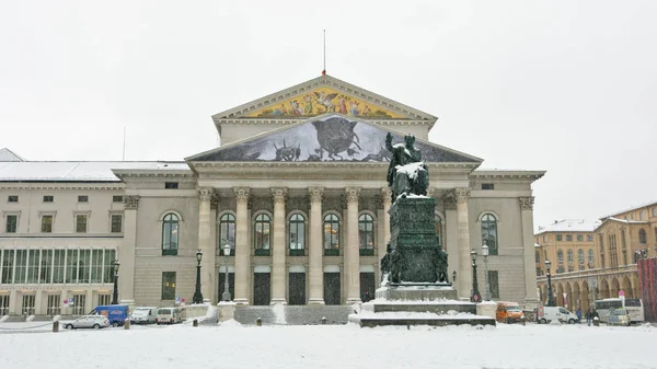 Münih Almanya Şubat 2012 Ulusal Tiyatro — Stok fotoğraf