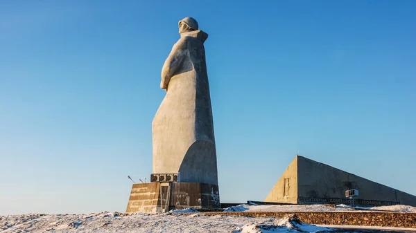 Murmansk Russia Marzo 2008 Monumento Difensori Dell Artico — Foto Stock