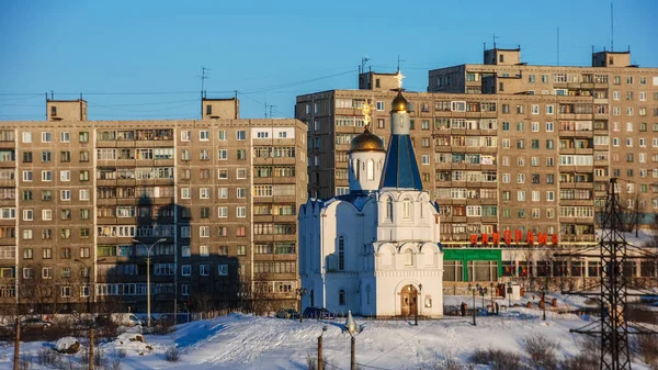 Murmansk Russia March 2008 Savior Transfiguration Maritime Cathedral — Stock Photo, Image