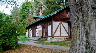 Polenovo, Rusya - 12 Eylül 2019: Fachwerk