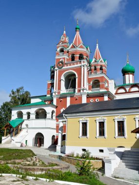 Zvenigorod, Rusya - 28 Ağustos 2014: Transfigürasyon Kilisesi