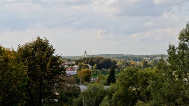Tarusa, Rusya - 13 Eylül 2019: Şehir manzarası