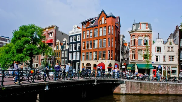 Amsterdam Holandia Czerwca 2008 Kanał Prinsengracht — Zdjęcie stockowe