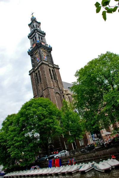 Amsterdam Nederland Juni 2008 Westerkerk Kerk — Stockfoto