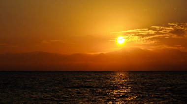 Serik / Antalya, Türkiye -28 Eylül 2012: Gün Batımı