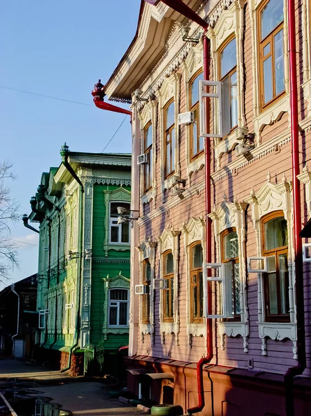 Tomsk Rusia Abril 2007 Merchant House — Foto de Stock