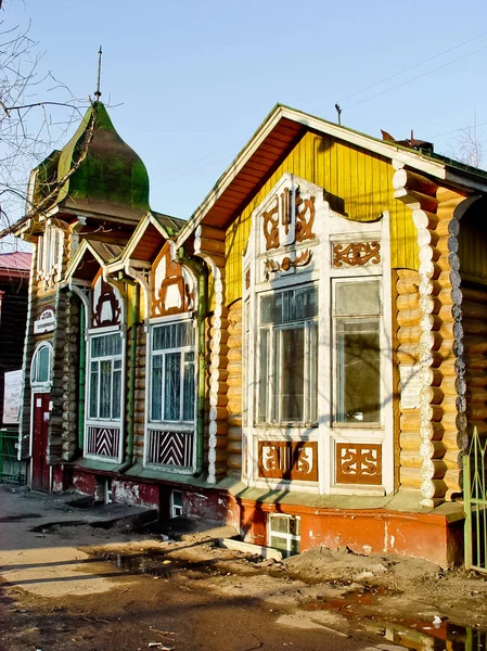 Tomsk Ryssland April 2007 Merchant House — Stockfoto