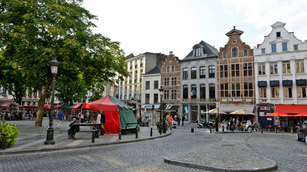 Bruxelles Belgio Settembre 20114 Herbes Market Place — Foto Stock