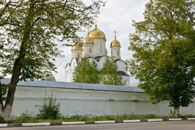 Mozhaysk, Rusya - 19 Eylül 2008: Luzhetsky Ferapontov Manastırı