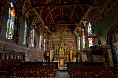 Bruges, Belçika - 09 Eylül 2014: Kutsal Kan Bazilikası