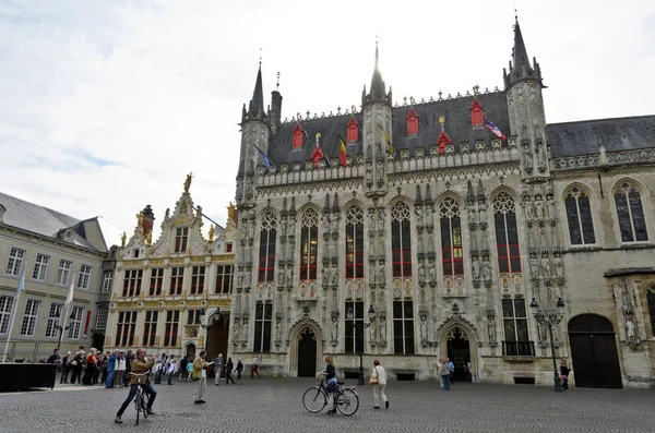 Brugge België September 2014 Brugge Gemeentehuis — Stockfoto