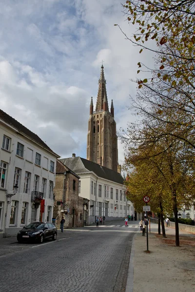 Брюгге Бельгия Сентября 2014 Года Сайт Oud Sint Jan — стоковое фото