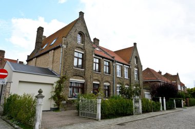 Bruges, Belçika - 09 Eylül 2014: Şehir manzarası