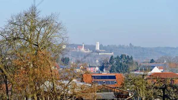 Biberbach Γερμανία Φεβρουαρίου 2015 City View — Φωτογραφία Αρχείου