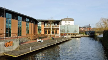 Kolding, Danimarka - 7 Nisan 2010: Şehir görünümü