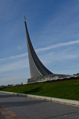 Moskova, Rusya - 05 Ağustos 2020: VDNKh, Kozmonotlar Müzesi