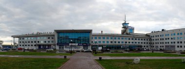 Omsk, Rusya - 16 Eylül 2020: Riverport