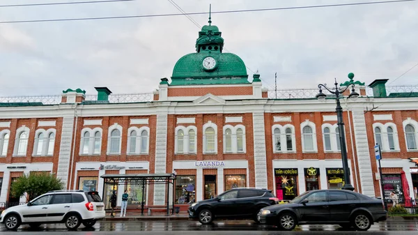 Omsk Rússia Setembro 2020 Moscow Shopping Arcade — Fotografia de Stock