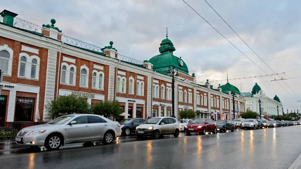 Omsk Rusland September 2020 Winkelgebied Moskou — Stockfoto