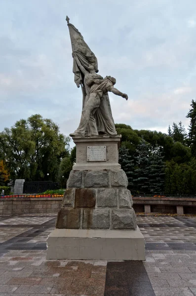 Omsk Rússia Setembro 2020 Fighters Revolution Monument — Fotografia de Stock