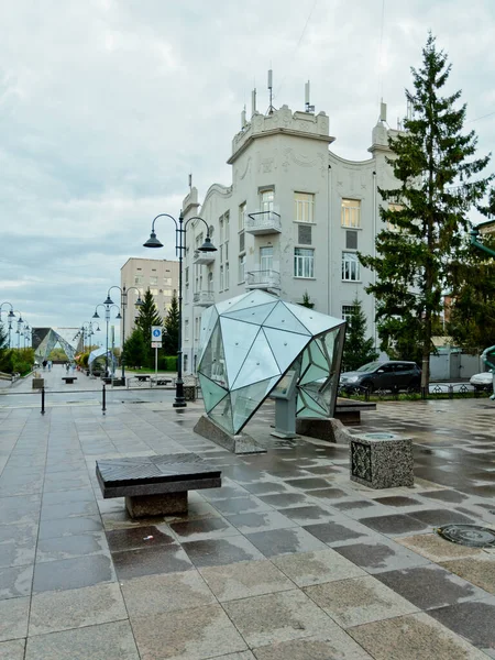 2020年9月16日 俄罗斯乌姆斯克 Chokan Valikhanov的行人街 — 图库照片