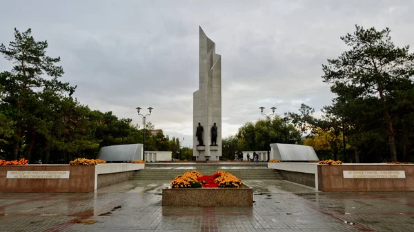 Omsk Rusko Září 2020 Památník Slávy Hrdinům — Stock fotografie