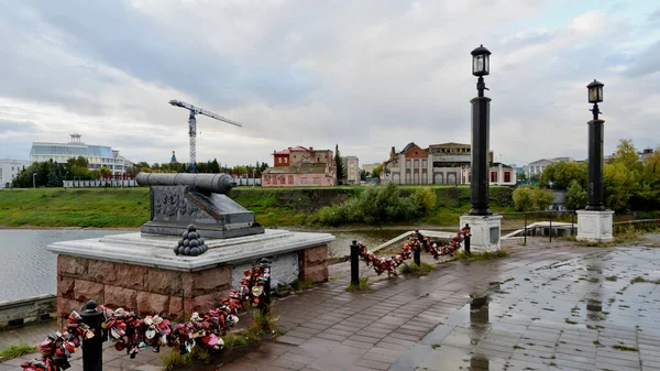 Omsk Russia September 2020 Memorable Sign Omsk Fortress 로열티 프리 스톡 이미지