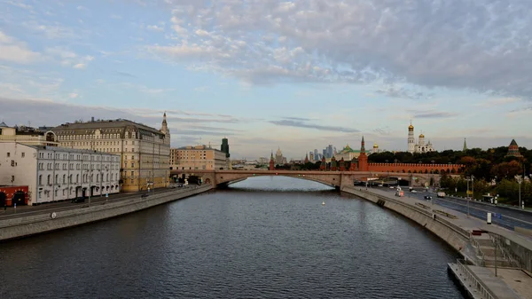 Moskau Russland September 2020 Fluss Moskau — Stockfoto