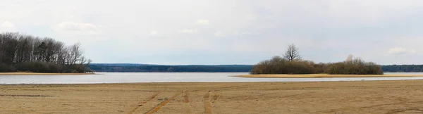 Panoramtic Zicht Vijver Dvoriste Tsjechische Landschap — Stockfoto