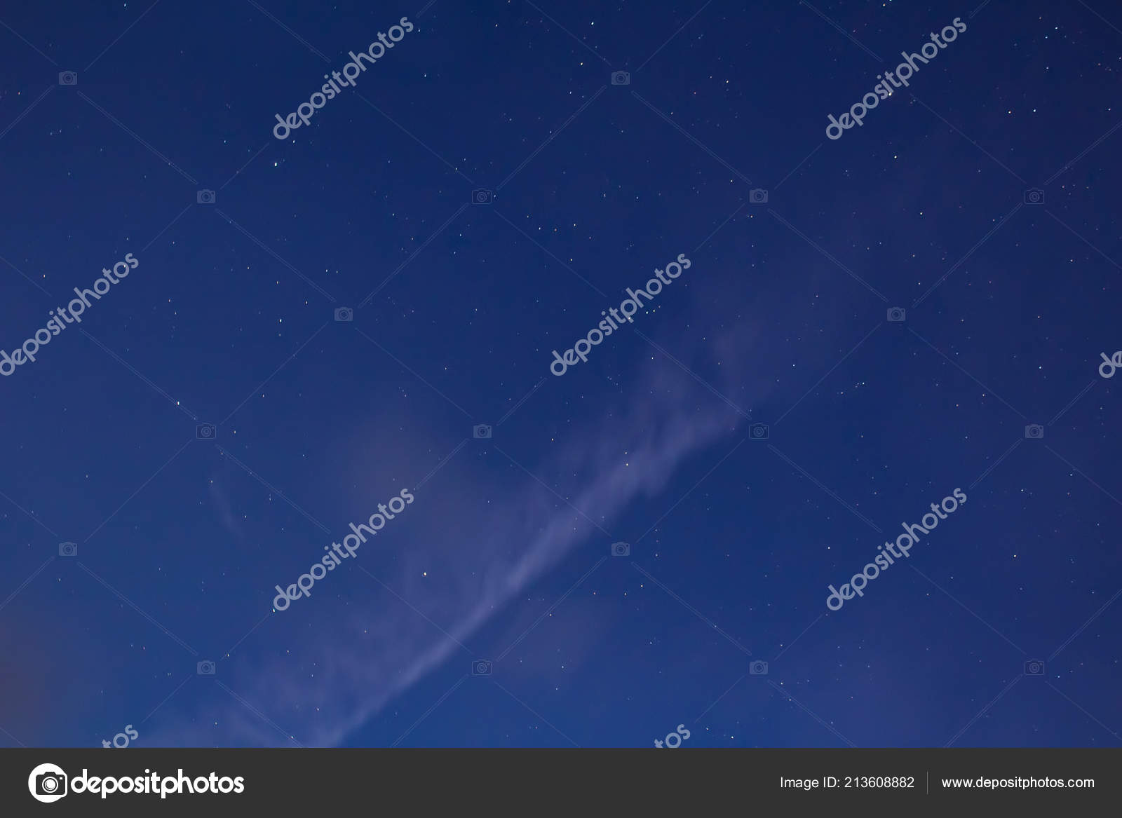 Night Sky Stars White Cloud — Stock Photo © Spacecreator #213608882
