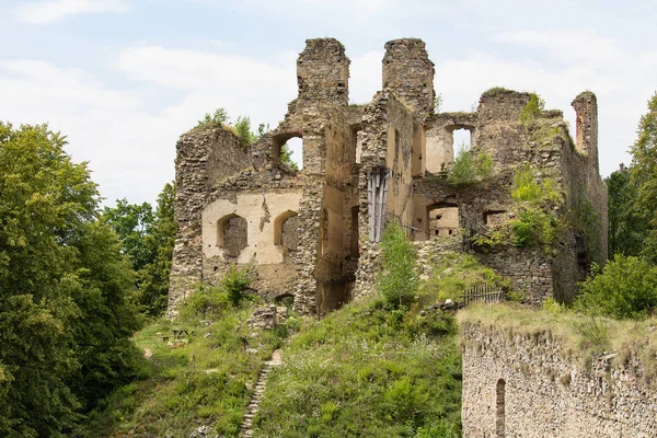 Castelul Vechi Ruine Divci Kamen Lângă Satul Brloh — Fotografie, imagine de stoc